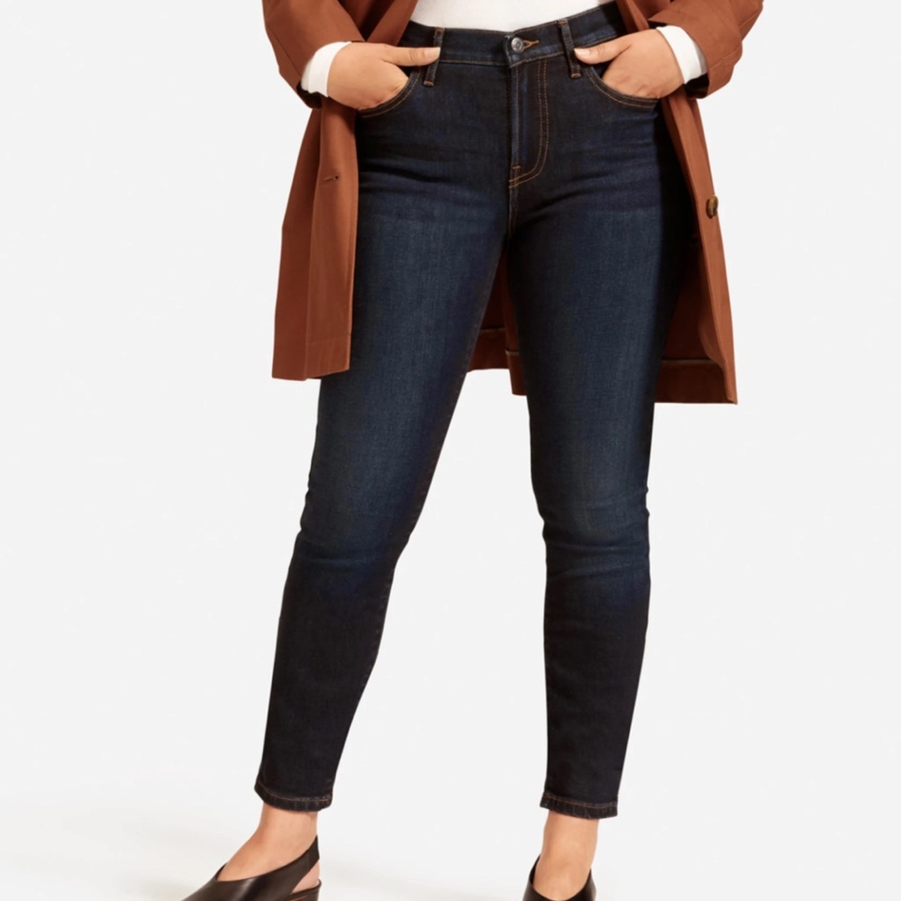 Everlane Mid Rise Ankle Skinny Jeans – Dark Blue Women’s Size 24/0 NWT